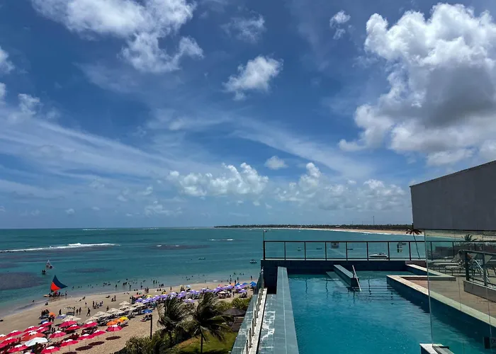Flat pé na areia na melhor localização de Pôrto das Galinhas